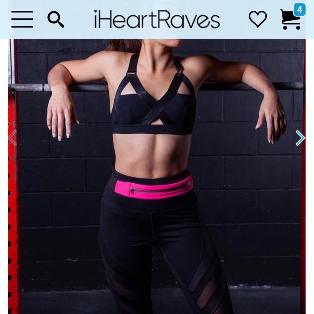 iHeartRaves putting in work strappy crop top